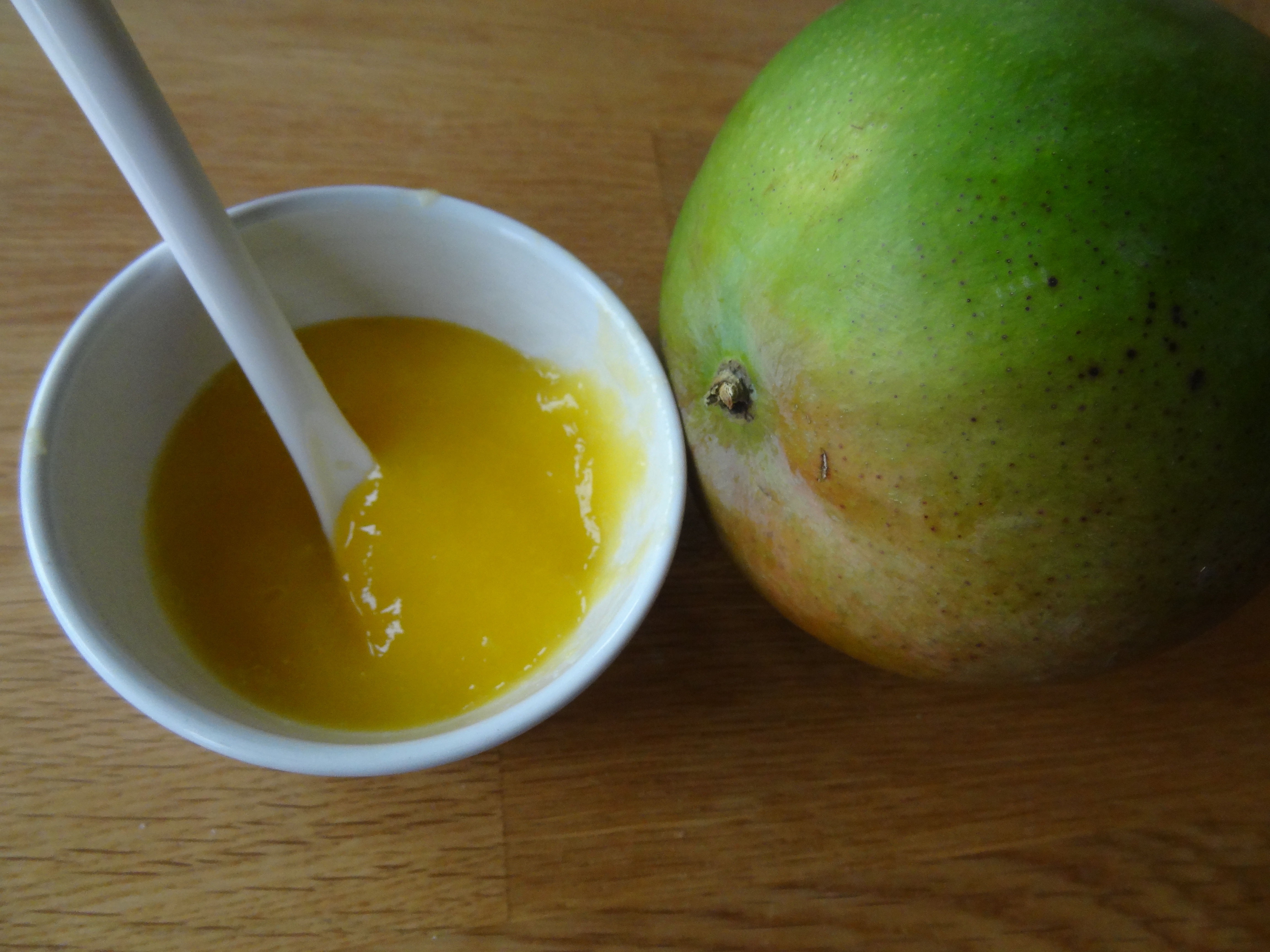 Mango och mangopuré
