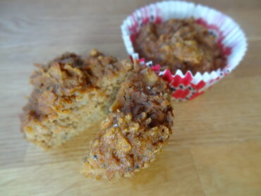 Gluten- och sockerfria morotskakemuffins
